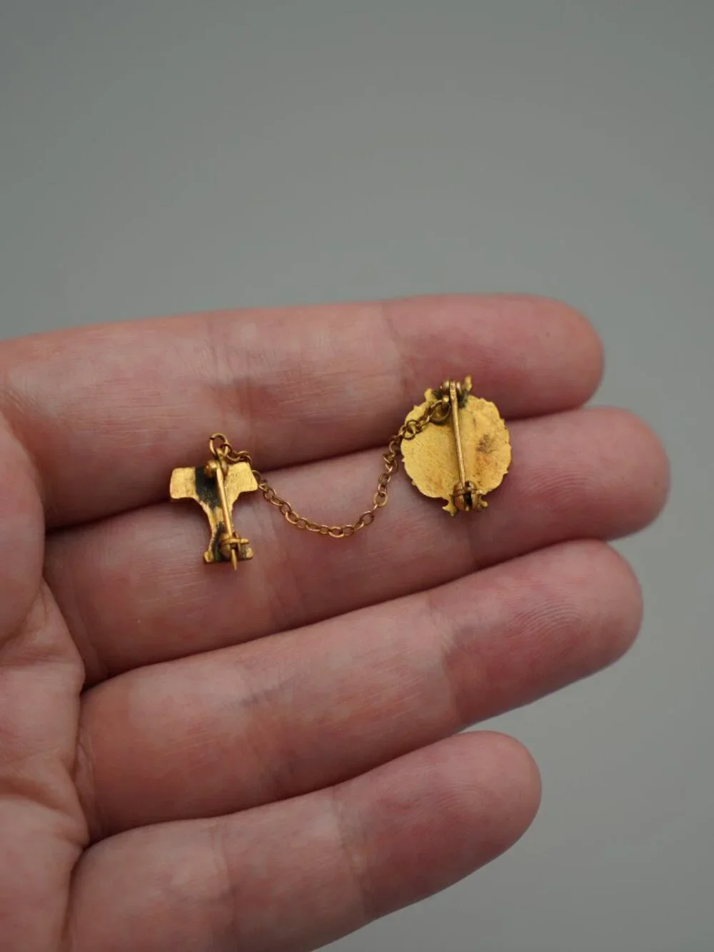 Vintage Mid Century Excelsior Tie Tack Lapel Pin-Gold Tone